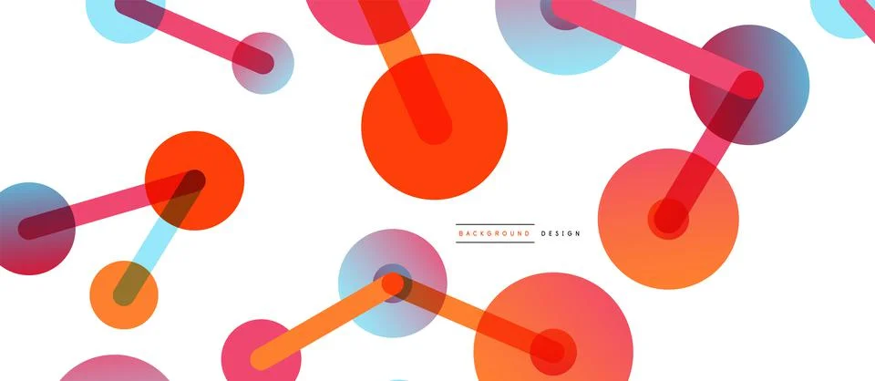 Network concept abstract background. Dots connection. Big data idea. Business Stock Illustration