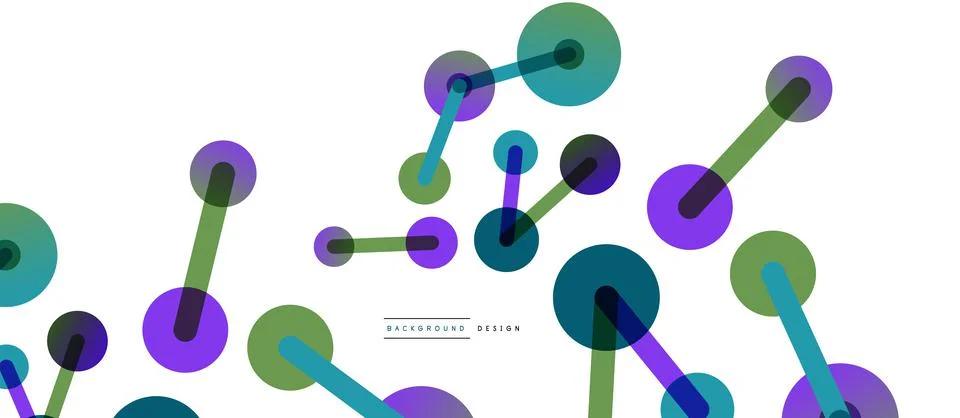 Network concept abstract background. Dots connection. Big data idea. Business Stock Illustration