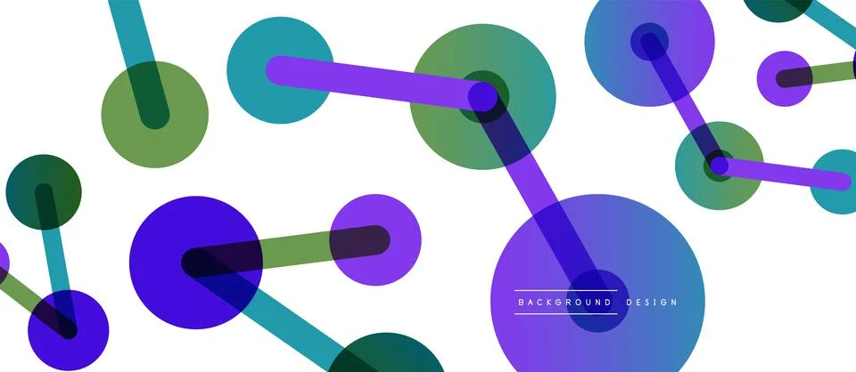 Network concept abstract background. Dots connection. Big data idea. Business Illustrazione stock