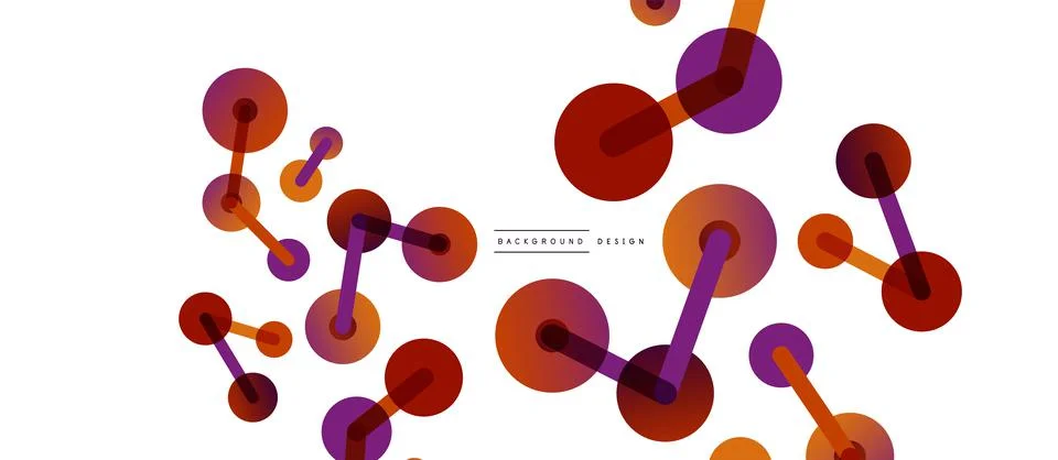 Network concept abstract background. Dots connection. Big data idea. Business Illustrazione stock