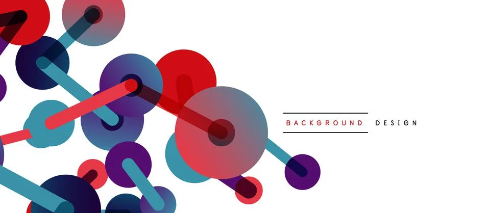 Network concept abstract background. Dots connection. Big data idea. Business Stock Illustration