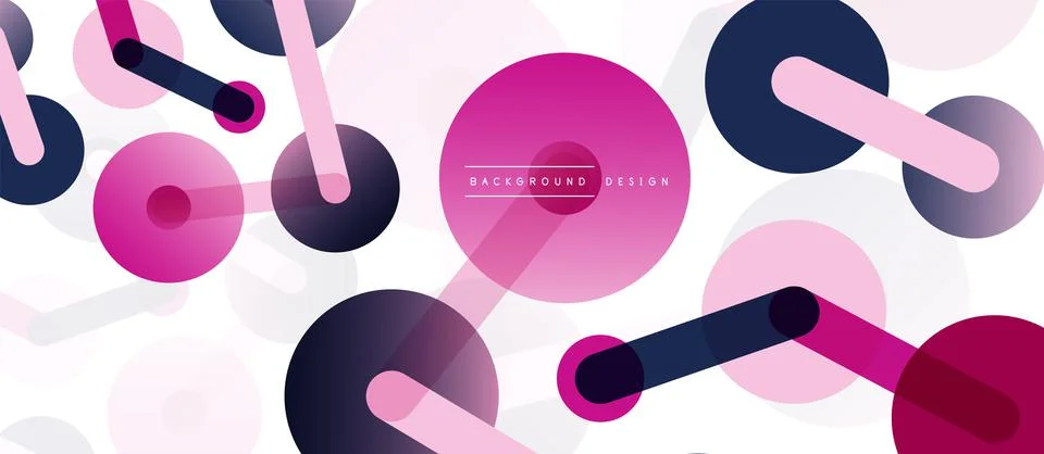 Network concept abstract background. Dots connection. Big data idea. Business Stock Illustration