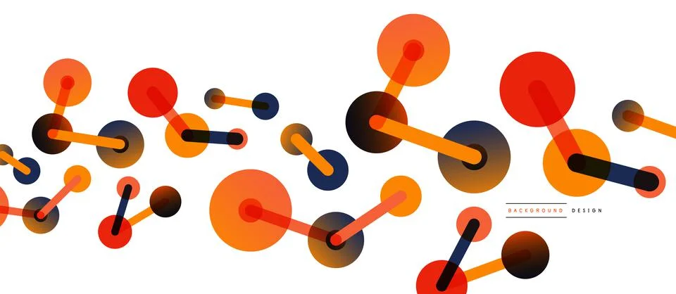 Network concept abstract background. Dots connection. Big data idea. Business Stock Illustration