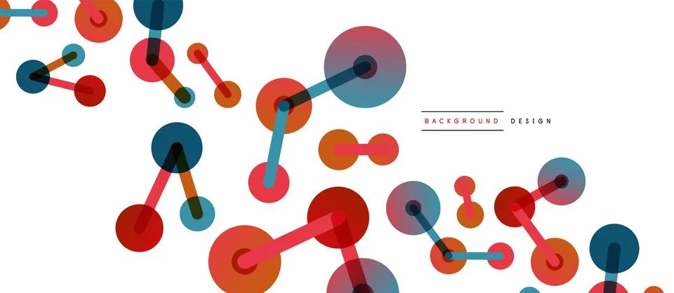 Network concept abstract background. Dots connection. Big data idea. Business Stock Illustration