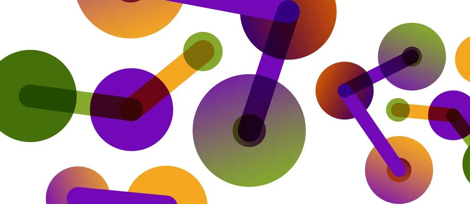 Network concept abstract background. Dots connection. Big data idea. Business Stock Illustration