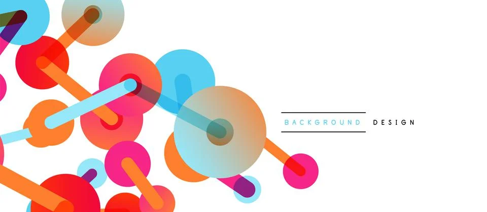 Network concept abstract background. Dots connection. Big data idea. Business Stock Illustration