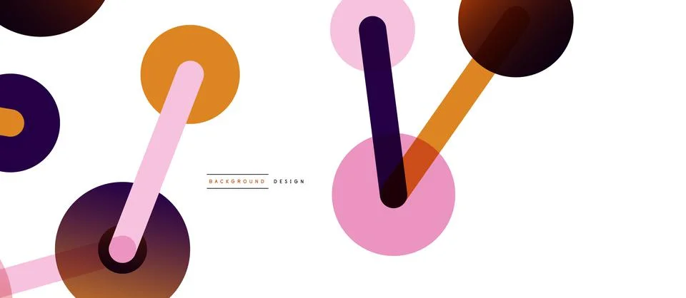 Network concept abstract background. Dots connection. Big data idea. Business Stock Illustration