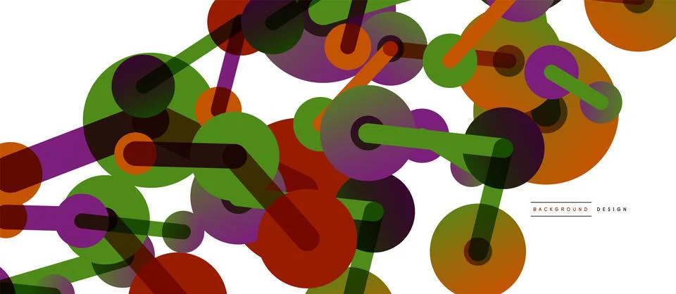 Network concept abstract background. Dots connection. Big data idea. Business Stock Illustration