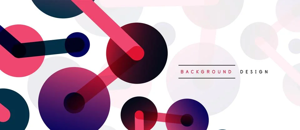 Network concept abstract background. Dots connection. Big data idea. Business Illustrazione stock