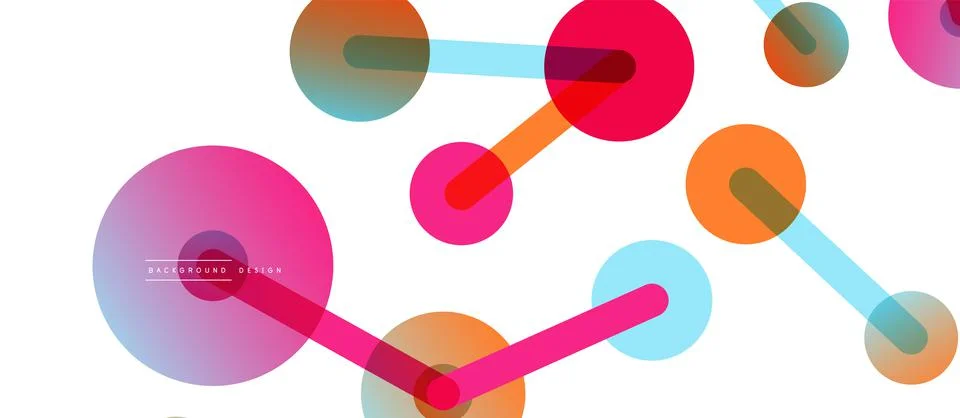 Network concept abstract background. Dots connection. Big data idea. Business Illustrazione stock