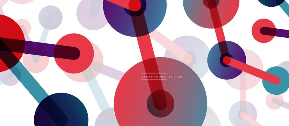 Network concept abstract background. Dots connection. Big data idea. Business Stock Illustration