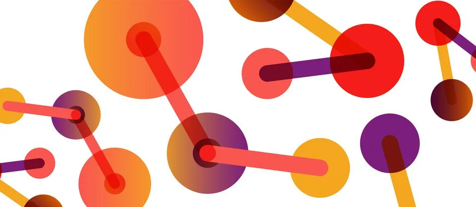 Network concept abstract background. Dots connection. Big data idea. Business Illustrazione stock