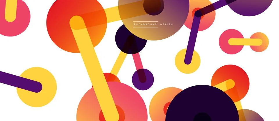 Network concept abstract background. Dots connection. Big data idea. Business Stock Illustration