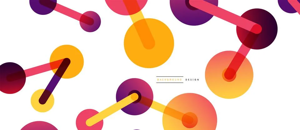 Network concept abstract background. Dots connection. Big data idea. Business Illustrazione stock