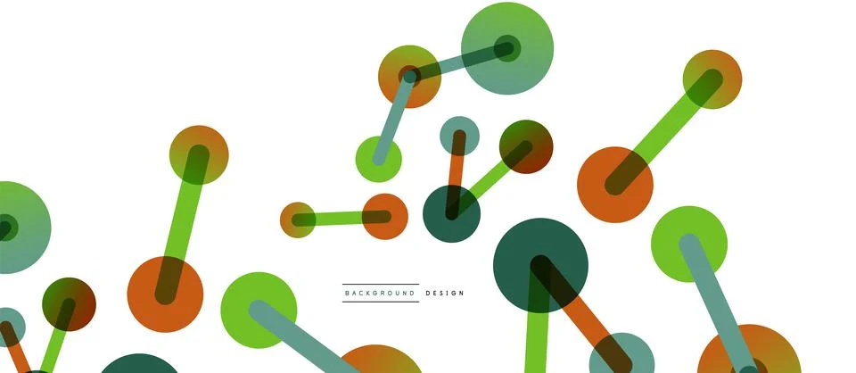 Network concept abstract background. Dots connection. Big data idea. Business Stock Illustration