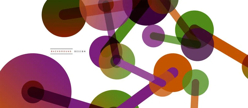 Network concept abstract background. Dots connection. Big data idea. Business Illustrazione stock