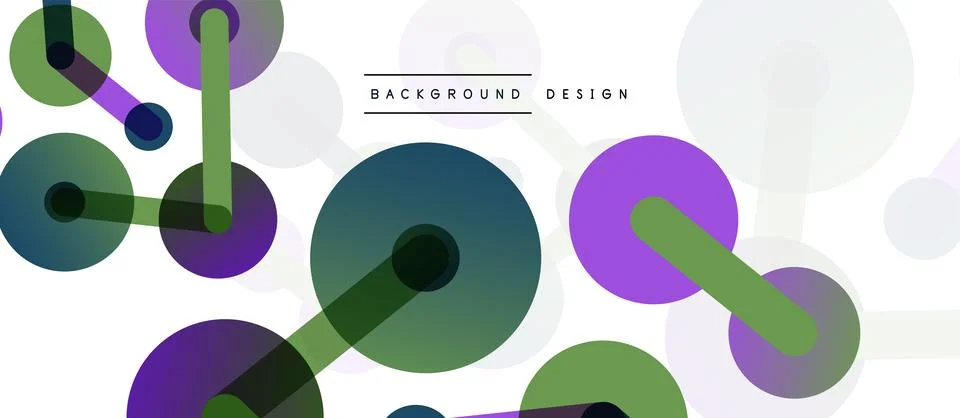 Network concept abstract background. Dots connection. Big data idea. Business Illustrazione stock