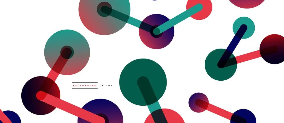 Network concept abstract background. Dots connection. Big data idea. Business Stock Illustration
