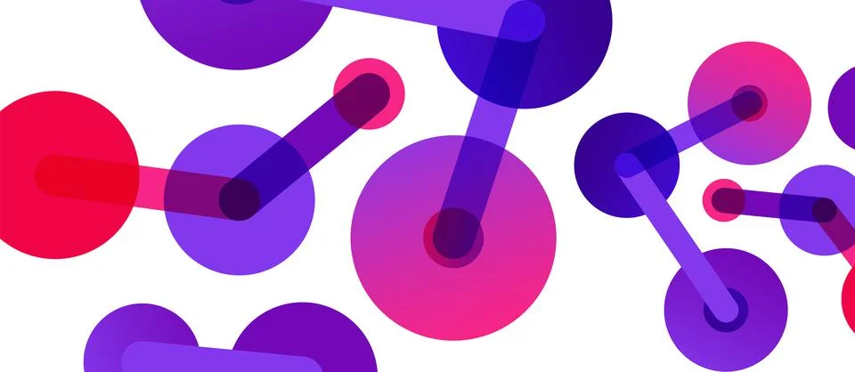 Network concept abstract background. Dots connection. Big data idea. Business Stock Illustration