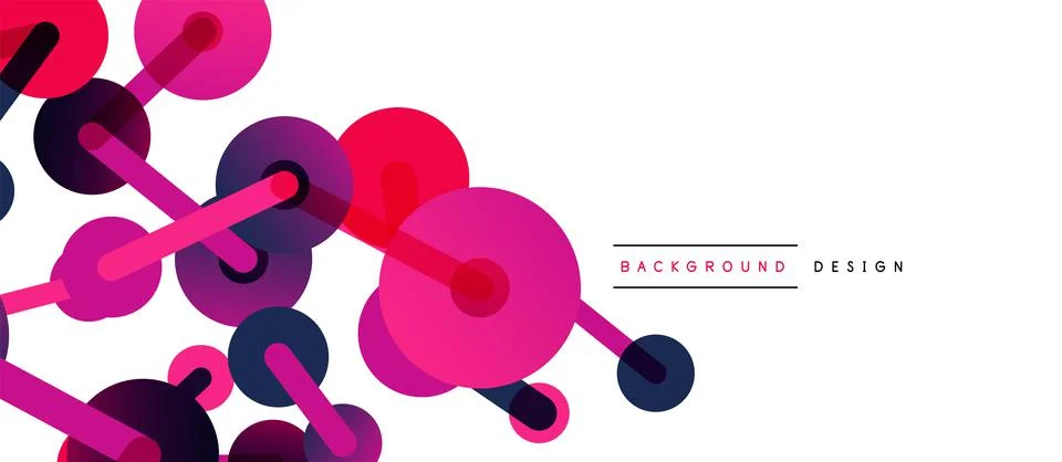 Network concept abstract background. Dots connection. Big data idea. Business Illustrazione stock