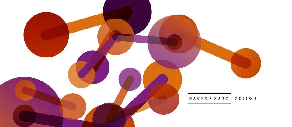 Network concept abstract background. Dots connection. Big data idea. Business Illustrazione stock