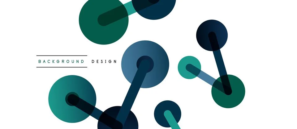 Network concept abstract background. Dots connection. Big data idea. Business Stock Illustration