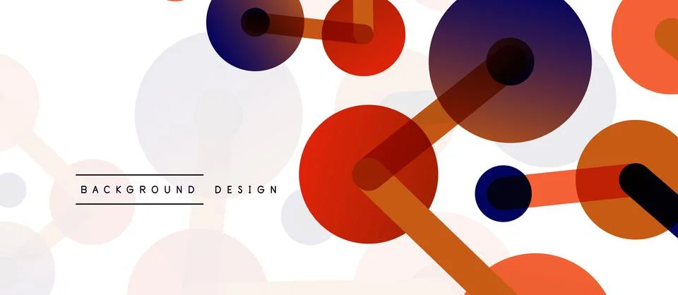 Network concept abstract background. Dots connection. Big data idea. Business Stock Illustration