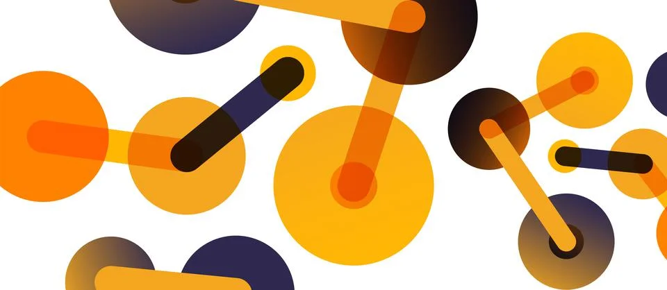 Network concept abstract background. Dots connection. Big data idea. Business Stock Illustration