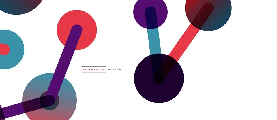 Network concept abstract background. Dots connection. Big data idea. Business Stock Illustration