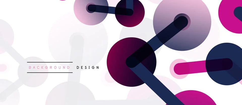 Network concept abstract background. Dots connection. Big data idea. Business Illustrazione stock