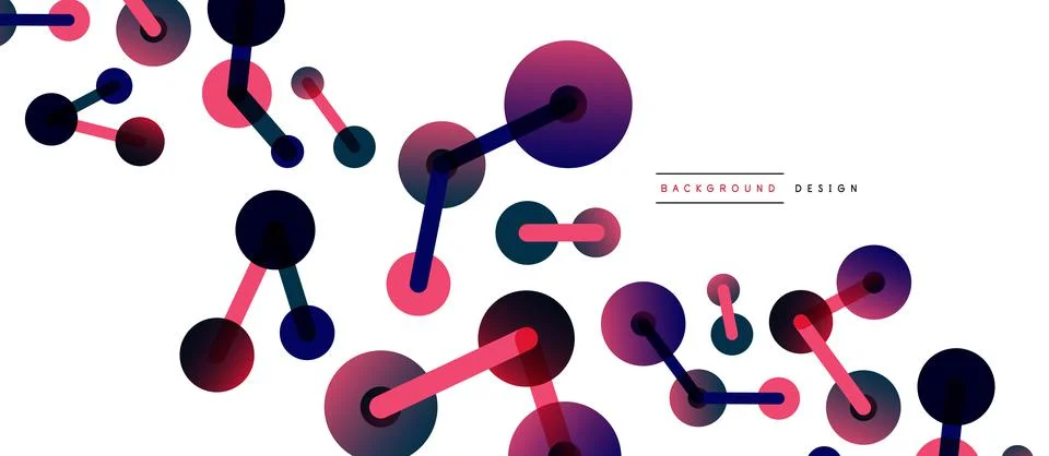 Network concept abstract background. Dots connection. Big data idea. Business 스톡 일러스트