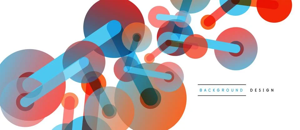 Network concept abstract background. Dots connection. Big data idea. Business Stock Illustration