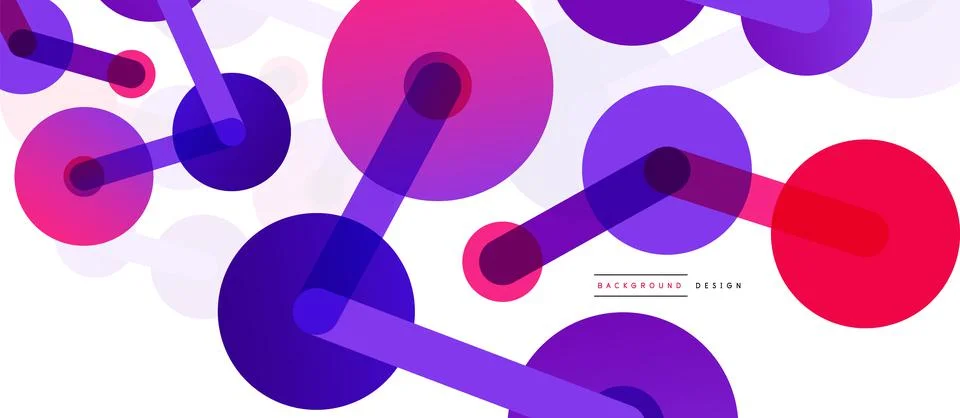 Network concept abstract background. Dots connection. Big data idea. Business Stock Illustration
