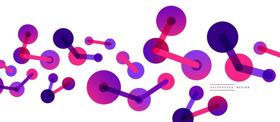 Network concept abstract background. Dots connection. Big data idea. Business Illustrazione stock