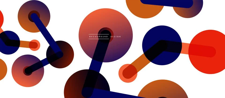 Network concept abstract background. Dots connection. Big data idea. Business Stock Illustration