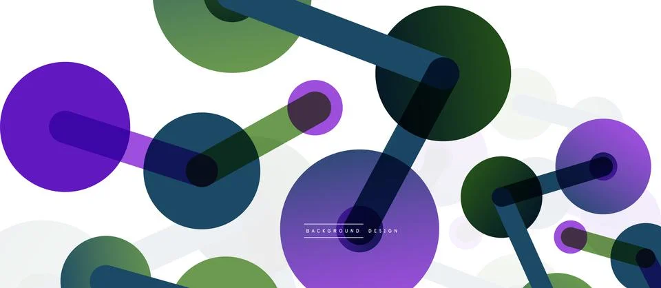 Network concept abstract background. Dots connection. Big data idea. Business Stock Illustration