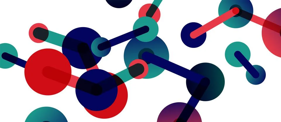 Network concept abstract background. Dots connection. Big data idea. Business Stock Illustration