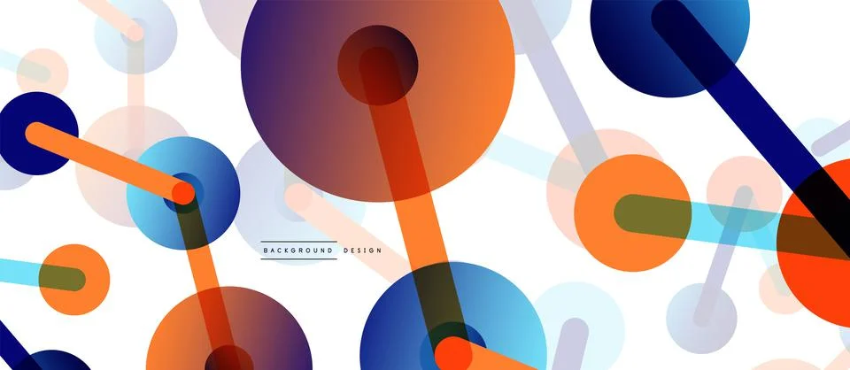 Network concept abstract background. Dots connection. Big data idea. Business Illustrazione stock