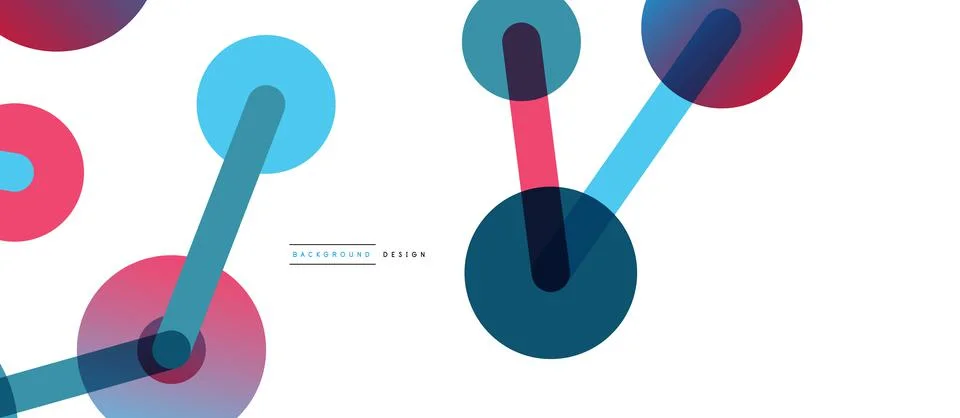 Network concept abstract background. Dots connection. Big data idea. Business Stock Illustration