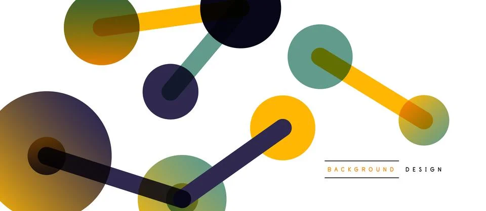 Network concept abstract background. Dots connection. Big data idea. Business Stock Illustration