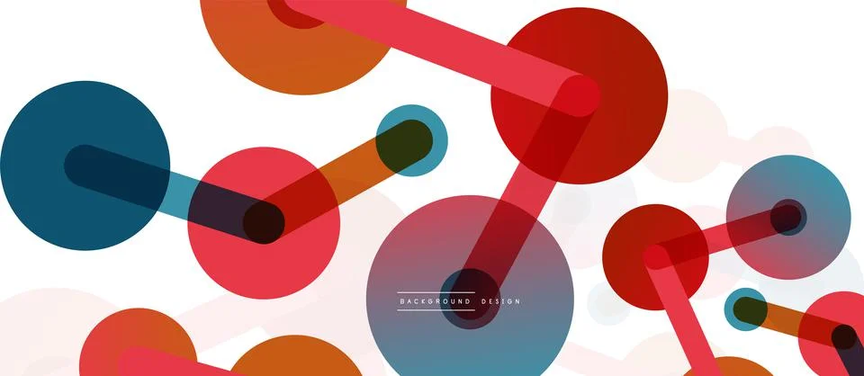 Network concept abstract background. Dots connection. Big data idea. Business Stock Illustration