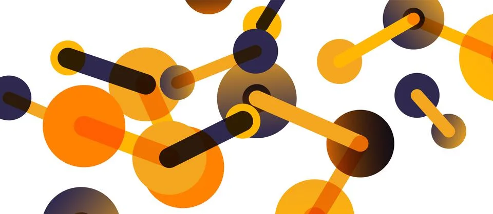 Network concept abstract background. Dots connection. Big data idea. Business Stock Illustration