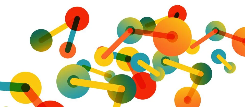 Network concept abstract background. Dots connection. Big data idea. Business Stock Illustration