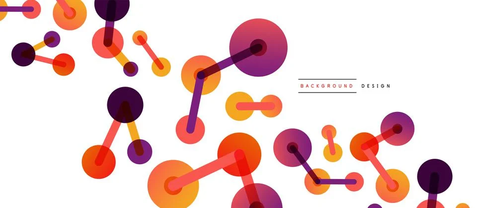 Network concept abstract background. Dots connection. Big data idea. Business Stock Illustration