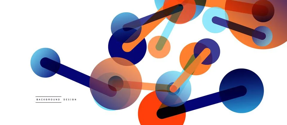 Network concept abstract background. Dots connection. Big data idea. Business Stock Illustration