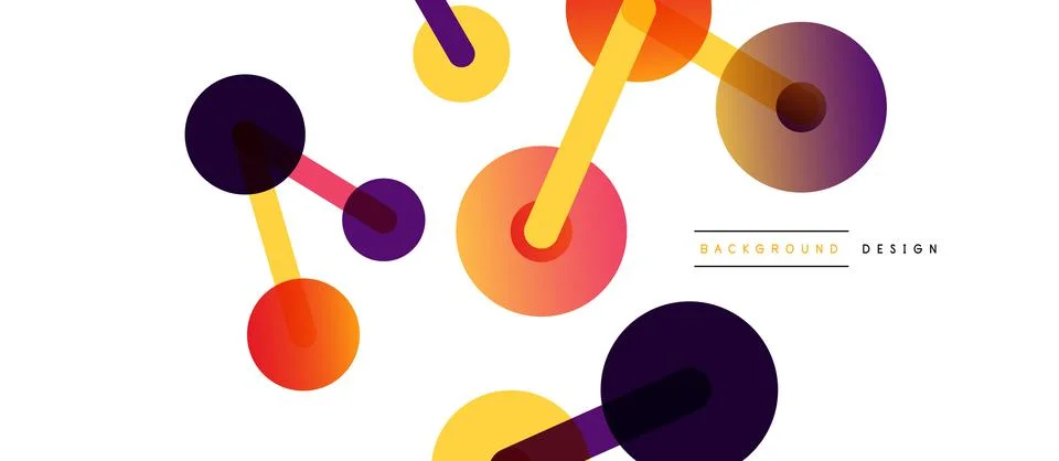 Network concept abstract background. Dots connection. Big data idea. Business Illustrazione stock