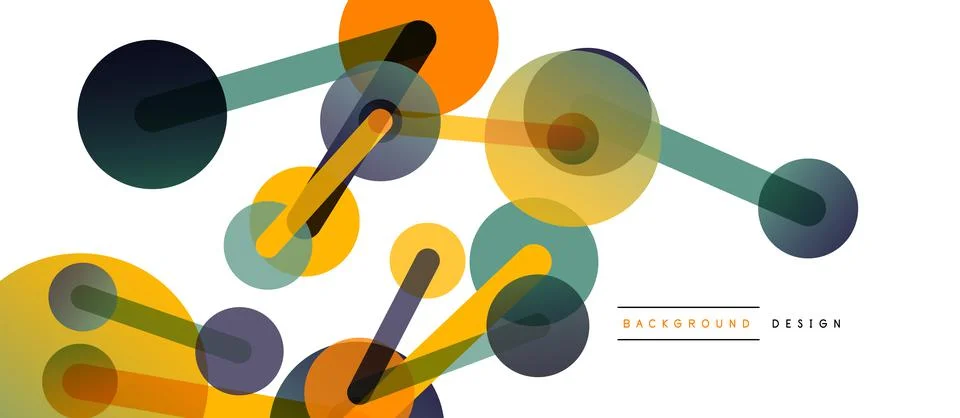 Network concept abstract background. Dots connection. Big data idea. Business Stock Illustration