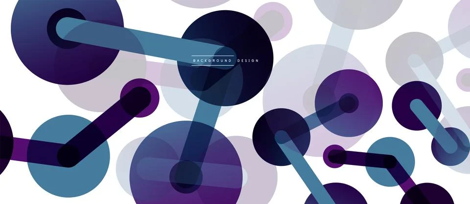 Network concept abstract background. Dots connection. Big data idea. Business Stock Illustration