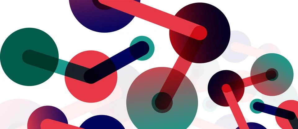 Network concept abstract background. Dots connection. Big data idea. Business Stock Illustration