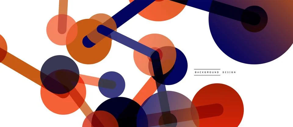 Network concept abstract background. Dots connection. Big data idea. Business Illustrazione stock